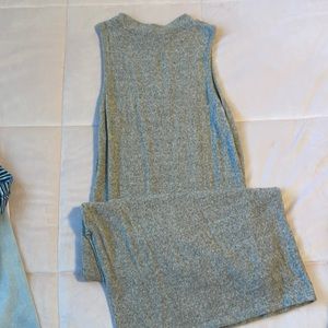 Super soft knit medium grey turtle neck sweater dress